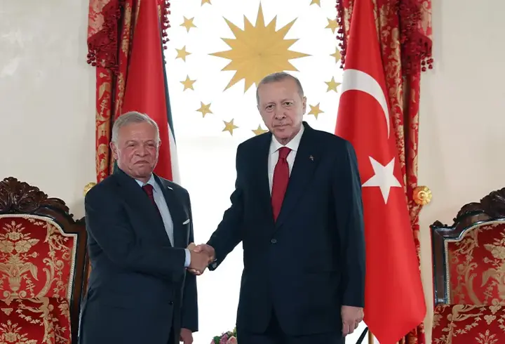 Ürdün Kralı 2. Abdullah Türkiye'de! Cumhurbaşkanı Erdoğan'a Hüseyin Bin Ali Nişanı