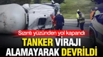 Lng Yüklü Tanker Virajı Alamayarak Devrildi: Sızıntı Yüzünden Yol Kapandı