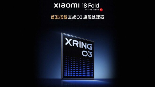 Xiaomi 18 Fold, yeni tanıtılan “Xring O3” işlemciyle gelecek