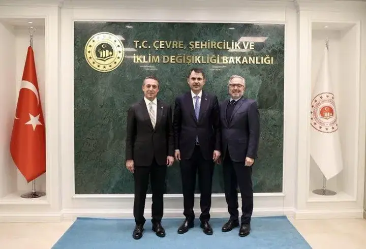 Bakan Kurum'dan Fenerbahçe Başkanı Ali Koç'a Ziyaret