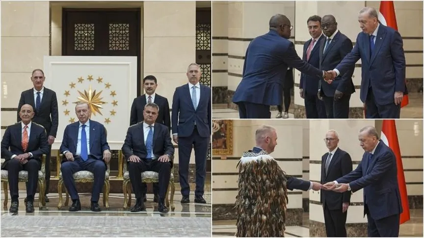 Cumhurbaşkanı Erdoğan 3 ülkenin büyükelçisini kabul etti