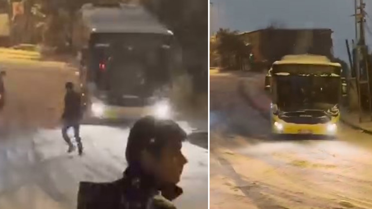 İstanbul'da korku dolu anlar! İETT otobüsü kaydı