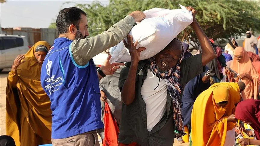 Türkiye Diyanet Vakfı, Somali'de ihtiyaç sahibi 8 bin 250 aileye gıda yardımı yaptı