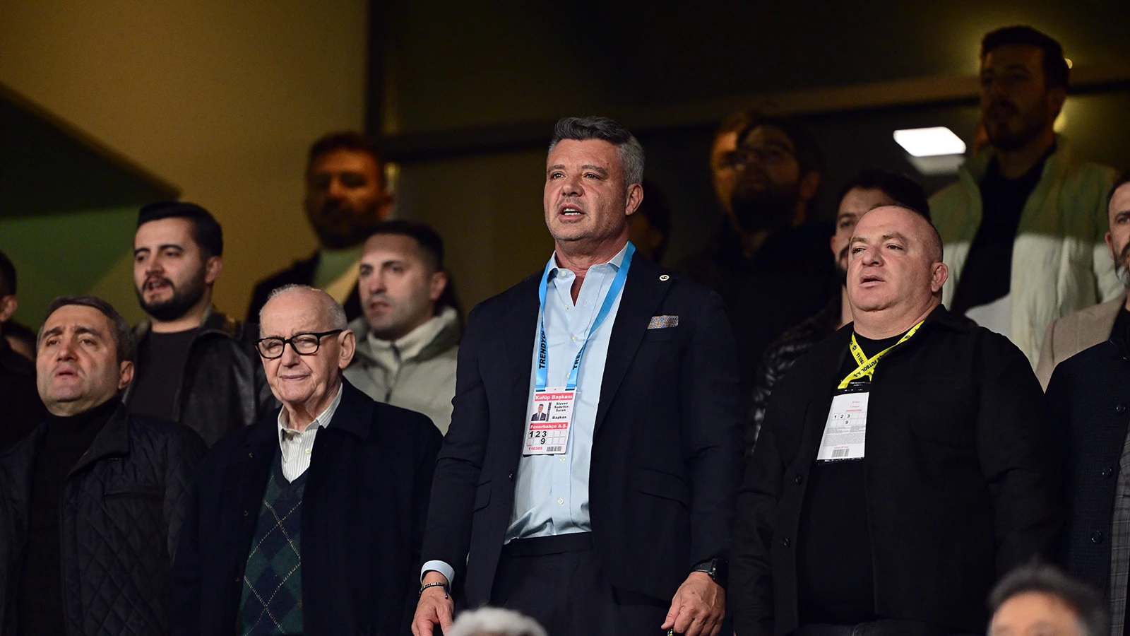 Fenerbahçe Başkanı Sadettin Saran serbest kaldıktan sonra stada geldi