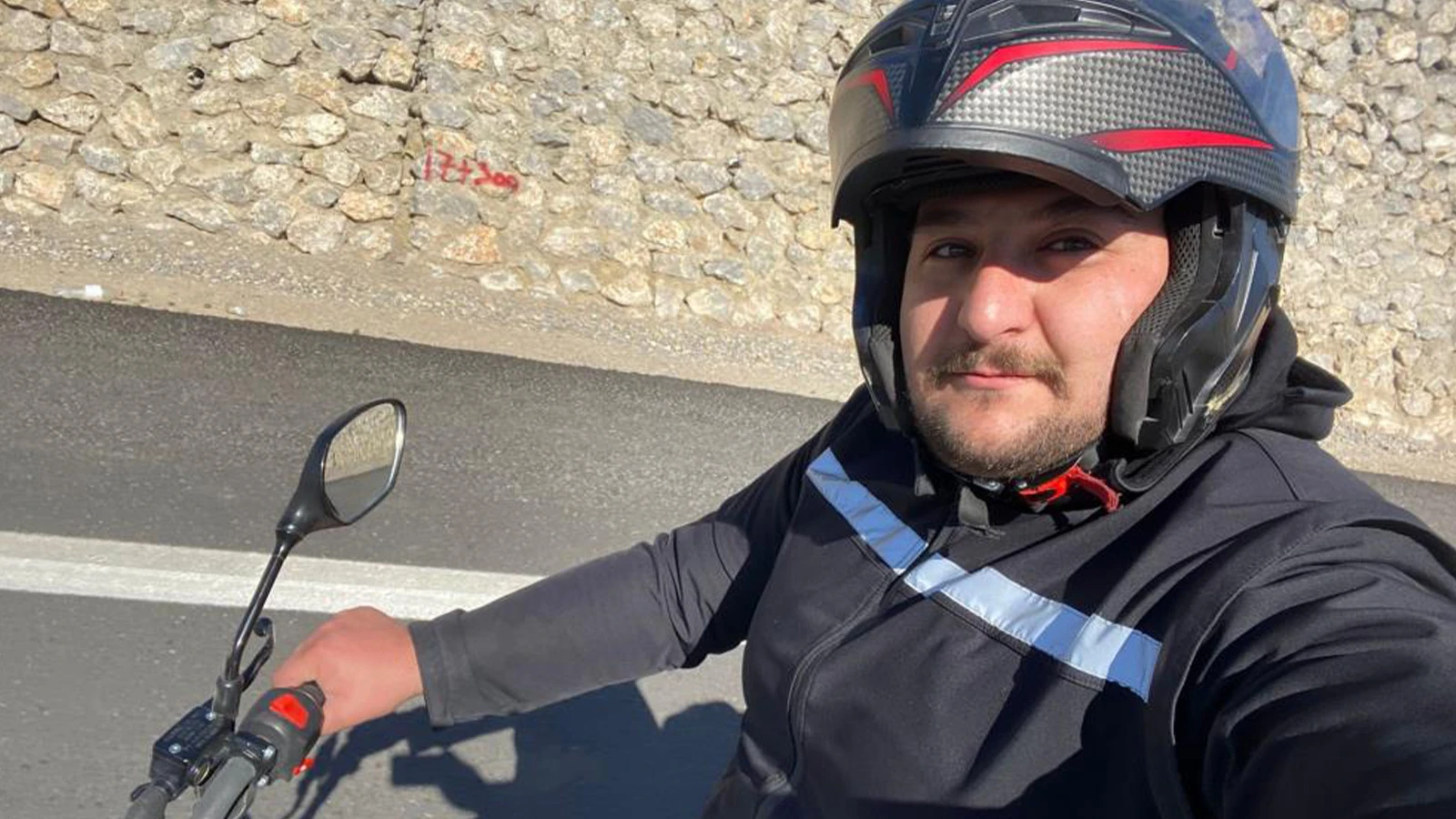 İnat uğruna çıktığı yolda motosikleti ile bin kilometreyi aştı