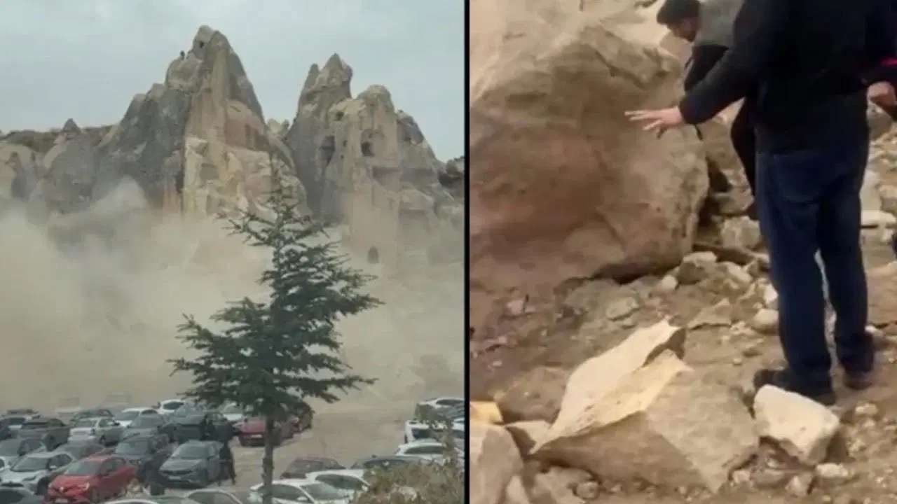 Son Dakika... Kapadokya'da Peribacası Çöktü: Ölü Ve Yaralılar Var!