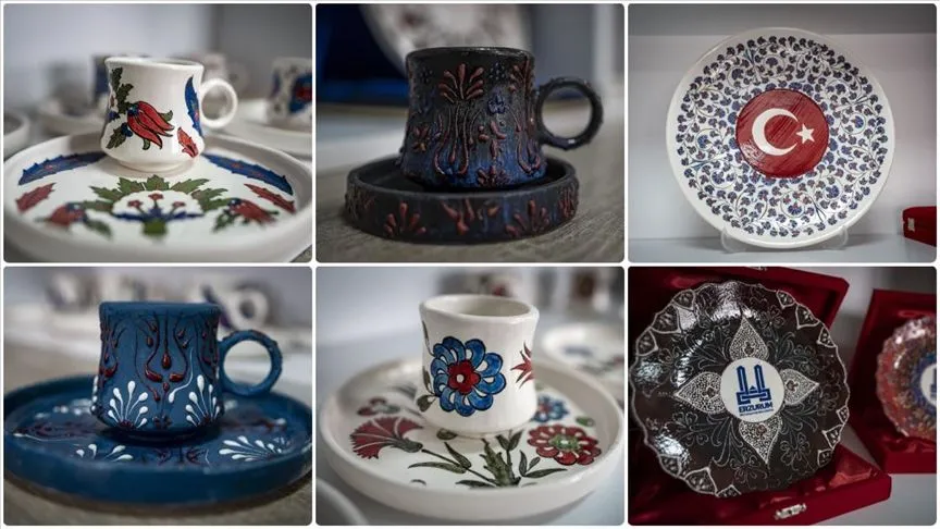 Erzurum'da başlatılan çini kursu, öğrencilerin geleceğine dokunuyor