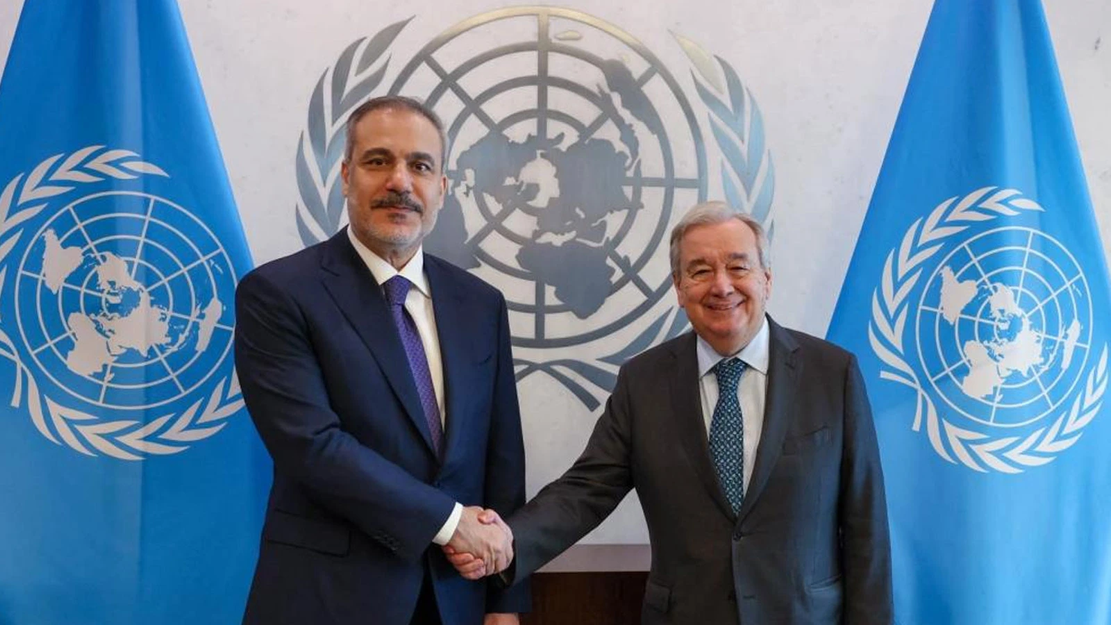 Bakan Fidan, Guterres ile bir araya geldi