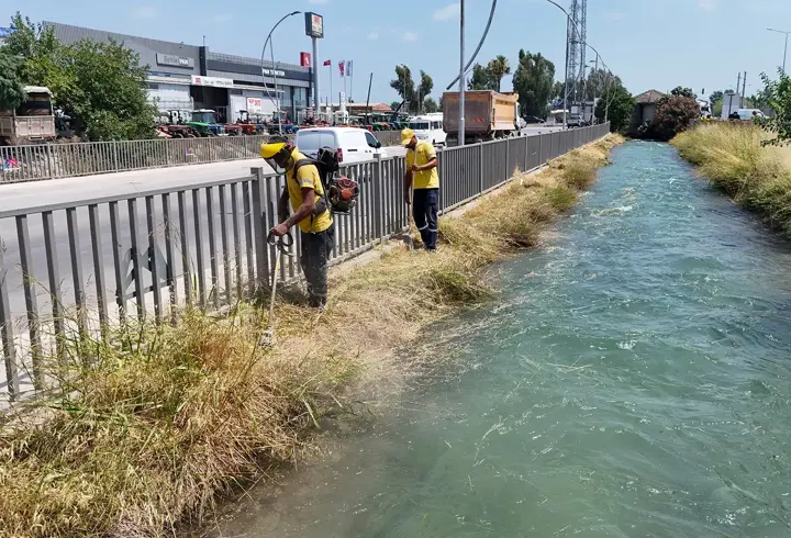 Tarsus’ta hal yolu ve ana caddelerde temizlik çalışması