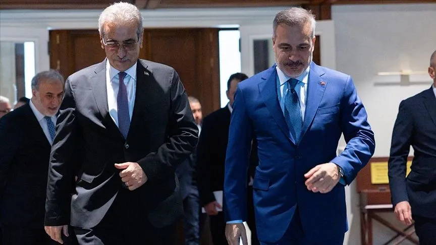 Dışişleri Bakanı Fidan, Gazze Yönetimi Ulusal Komitesi Başkanı Şaas ile görüştü
