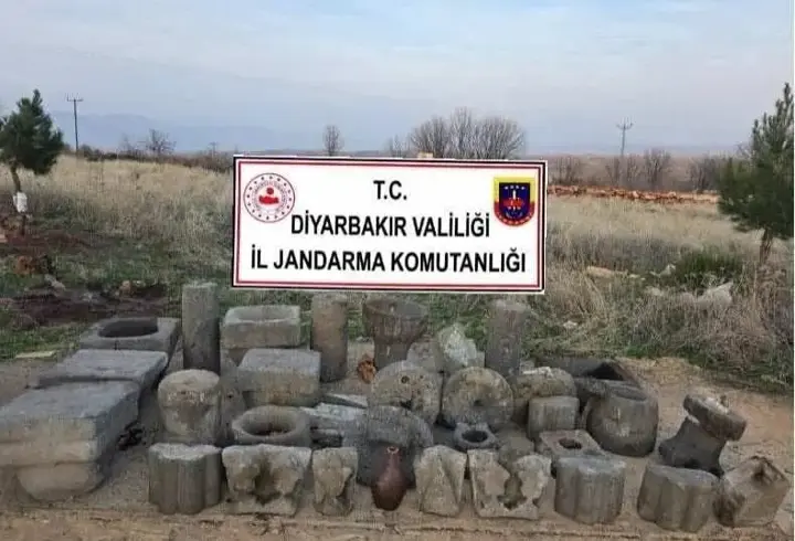 Diyarbakır’da ‘Anadolu Mirası’ operasyonunda 36 obje ele geçirildi; 1 gözaltı