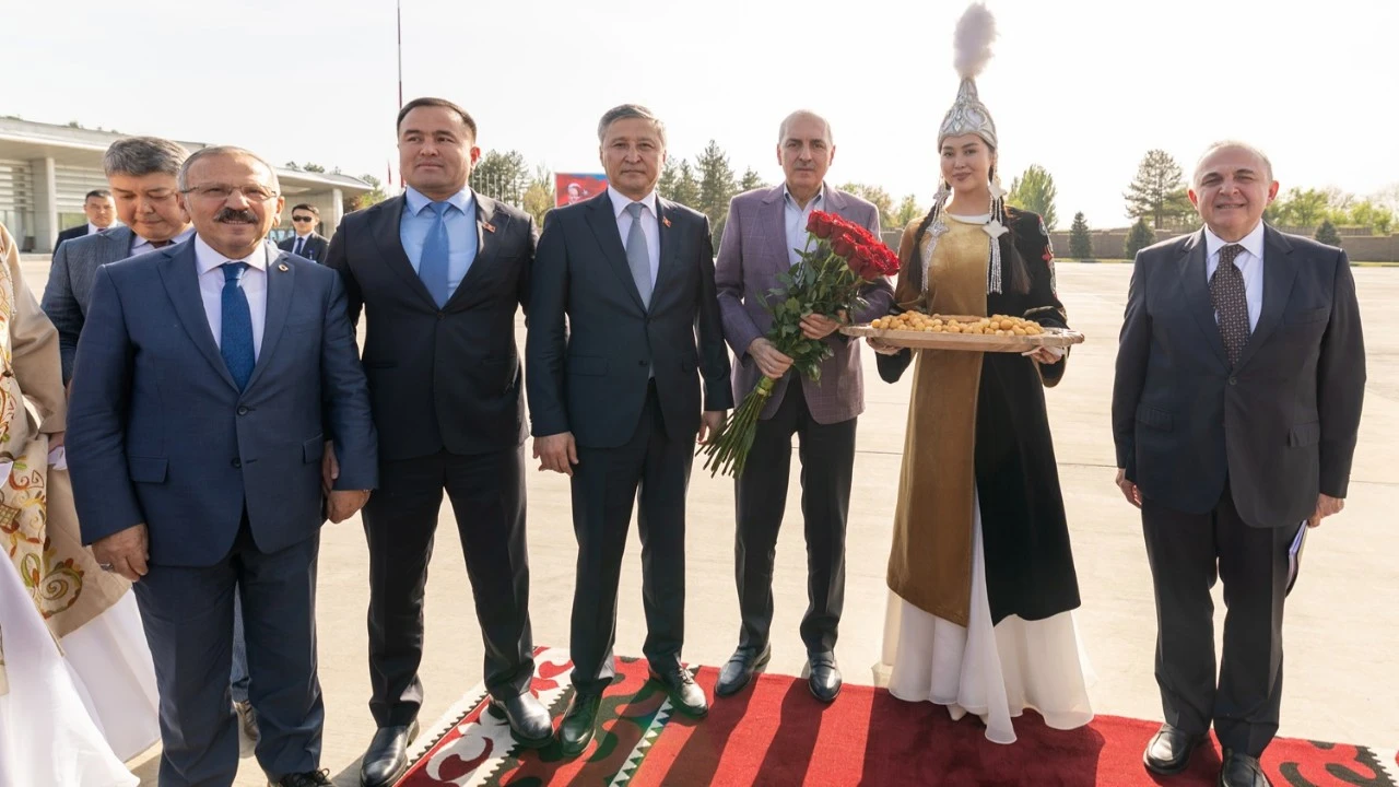 TBMM Başkanı Kurtulmuş resmi ziyaret için Kırgızistan'da