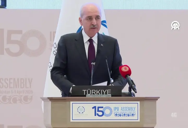 Son Dakika! Meclis Başkanı Kurtulmuş Taşkent'te: Adil kalkınma modeli inşa edilmeli