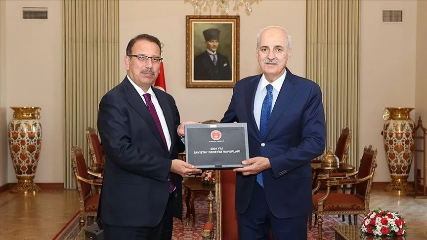 TBMM Başkanı Kurtulmuş, Sayıştay Başkanı Yener'i kabul etti