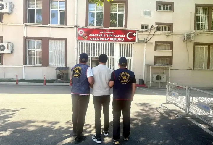 Amasya’da 10 yıl hapis cezası bulunan hükümlü yakalandı