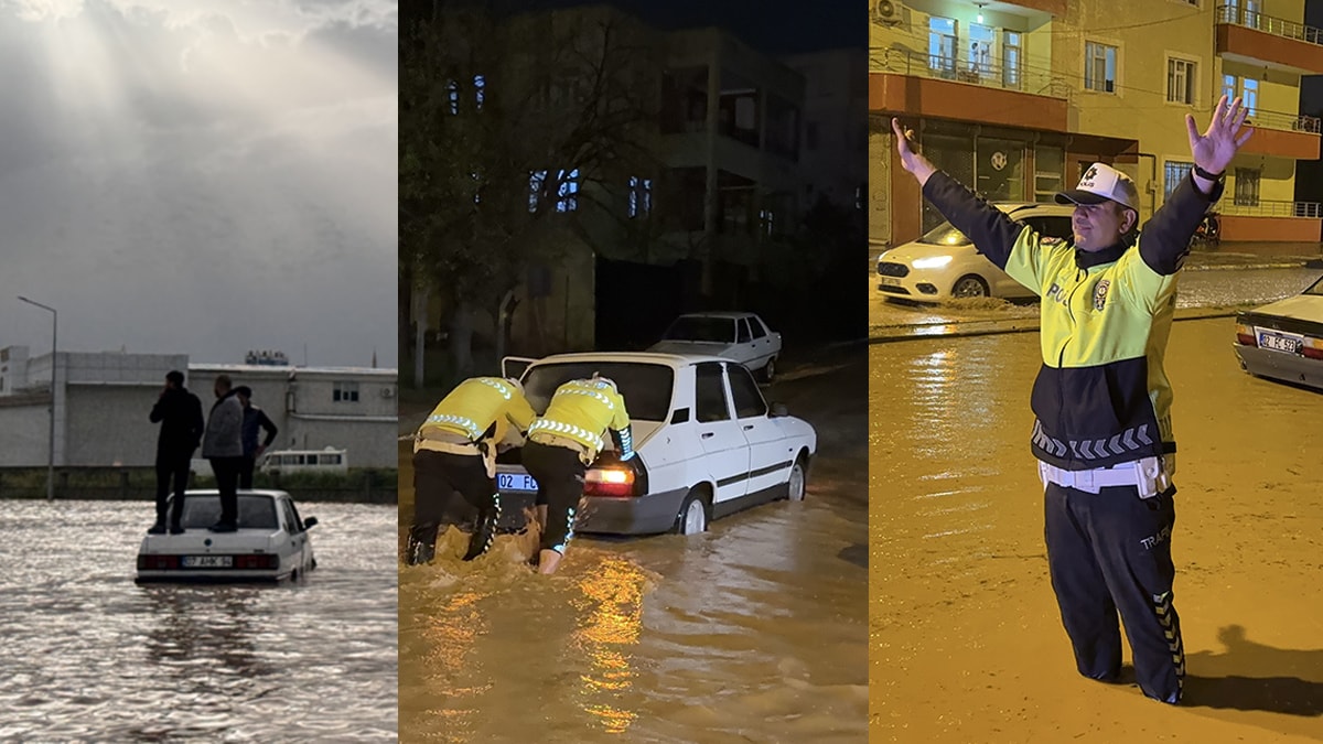 10 ili sağanak vurdu: Dereler taştı, yol çöktü