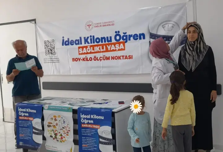 Hatay’da vatandaşların boy-kilo ölçümleri yapılmaya başlandı