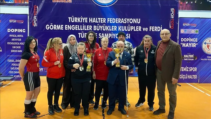 Türkiye Görme Engelliler Halter Şampiyonası, Ankara'da yapıldı