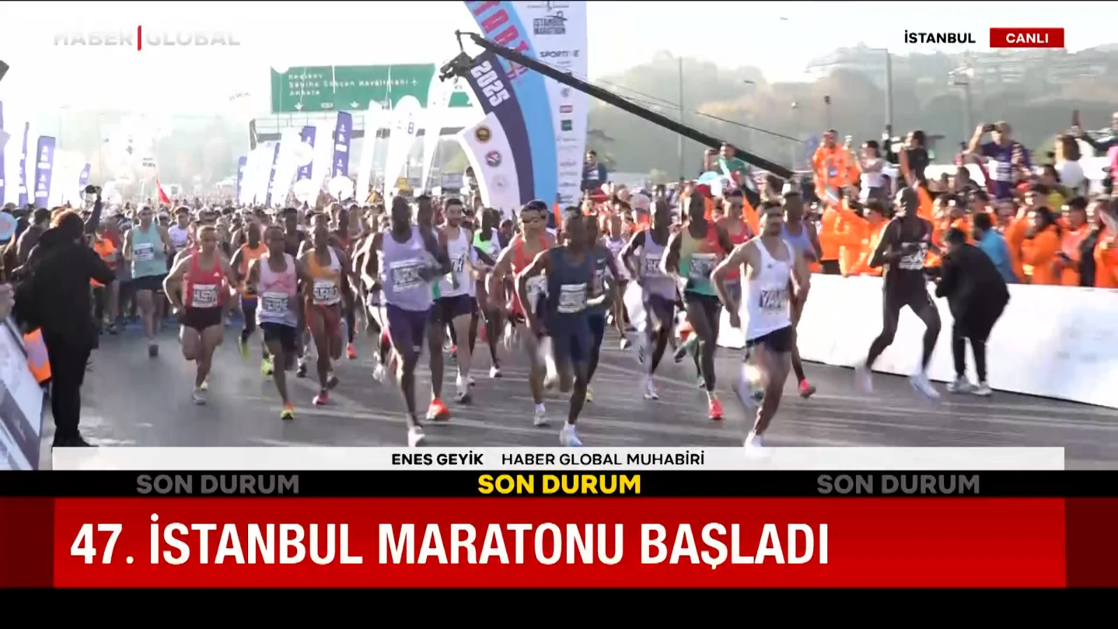 Dünyanın kıtalararası koşulan tek halk koşusu: 47. İstanbul Maratonu başladı