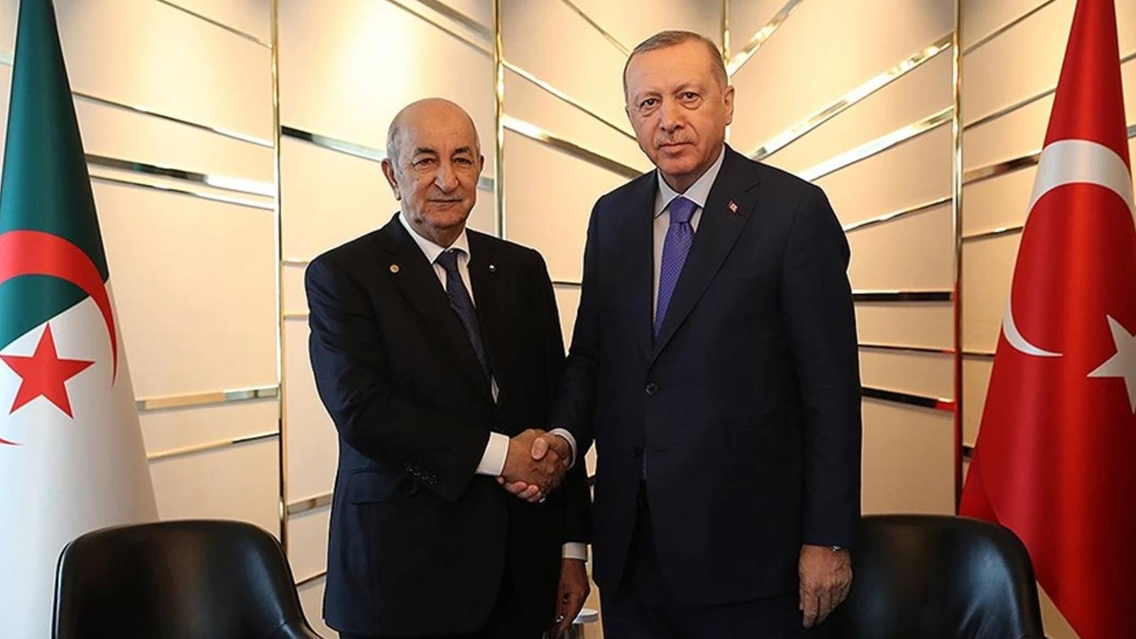 Cumhurbaşkanı Erdoğan, Cezayir Cumhurbaşkanı Tebbun ile görüştü