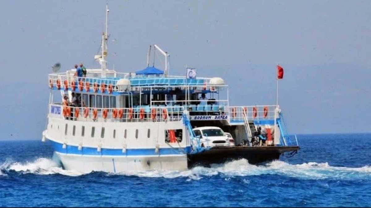 Bodrum’da fırtına ağaçları devirdi, feribot seferleri iptal edildi