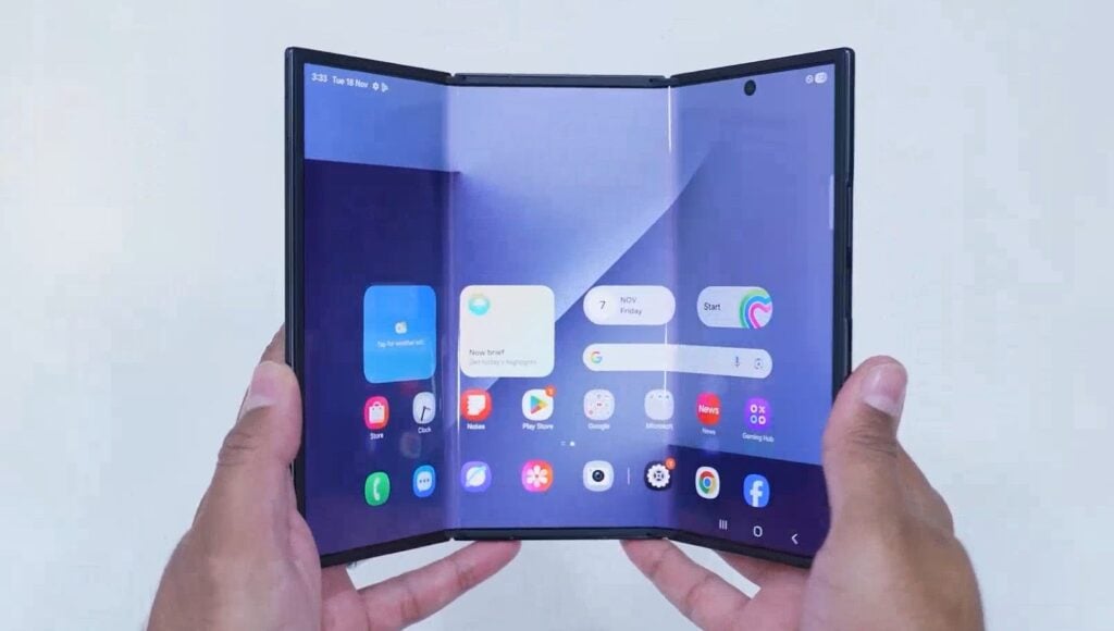 Samsung’dan Katlanma İzi Olmayan Ekran Geliyor