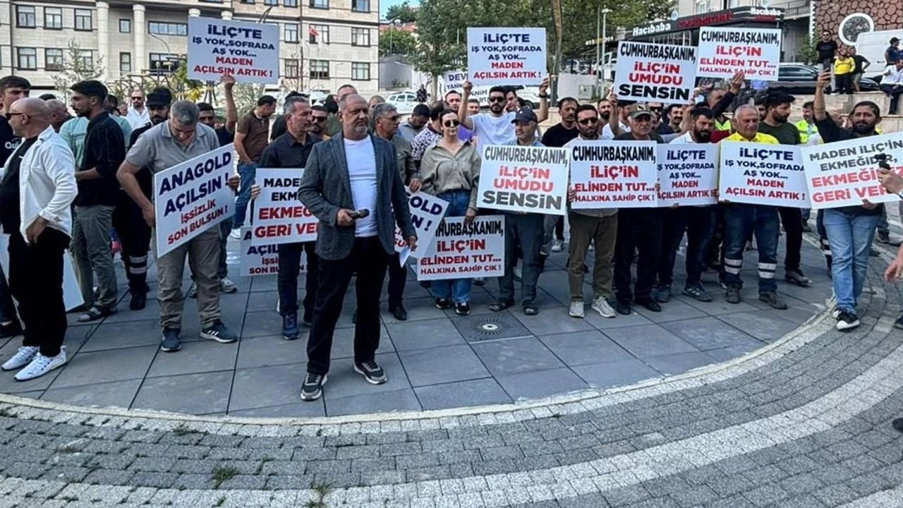İliç'ten 'Maden açılsın, ocaklar aşsız kalmasın' çağrısı