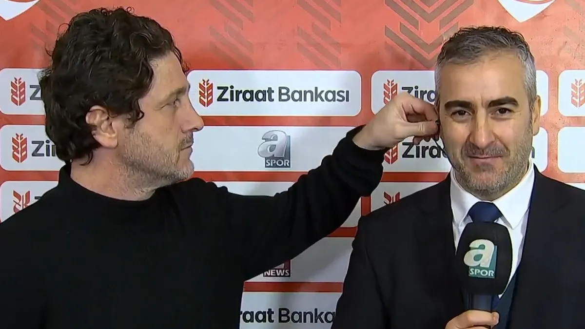 Tekke'nin gözünden kaçmadı! Röportajda gülümseten anlar