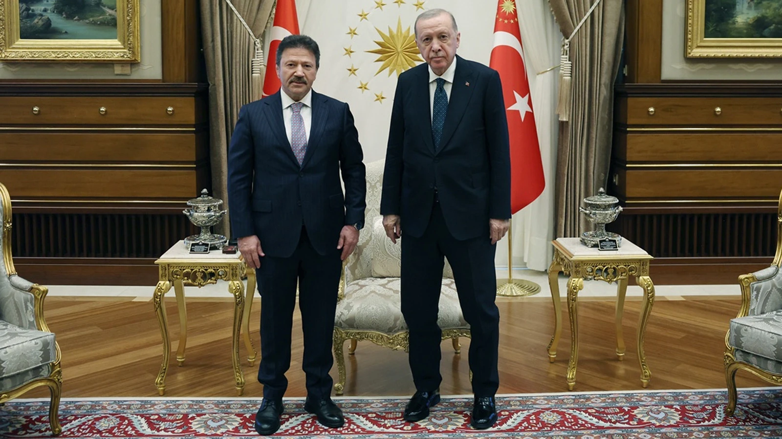 Erdoğan Tesk Başkanı Mehmet Yiğiner’i Kabul Etti