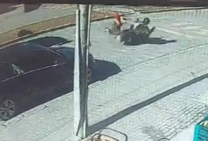 Tekirdağ'da, motosiklet ile yayaya çarptı; 2 yaralı