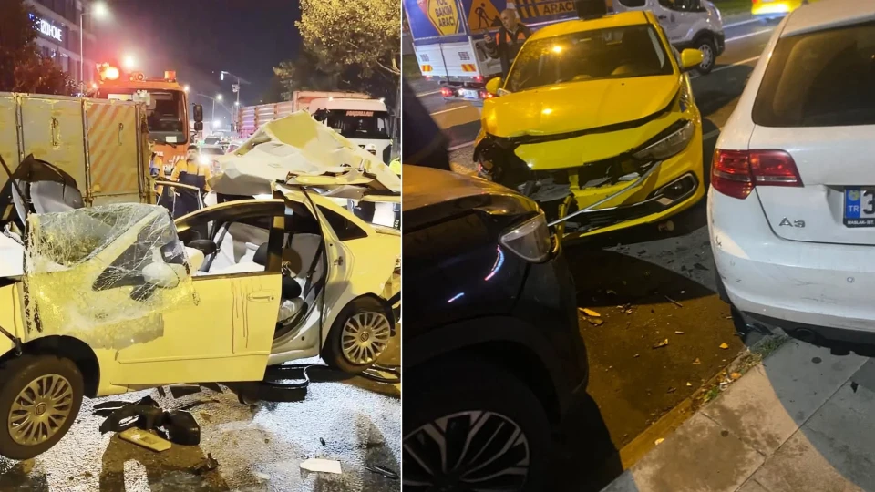 5 Araç Birbirine Girdi: Üç Yaralı, Sürücü 2.24 Promil Alkollü Çıktı