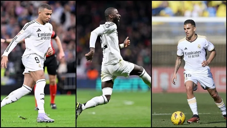 UEFA, Real Madridli futbolcular Mbappe, Rüdiger ve Ceballos'a ceza verdi