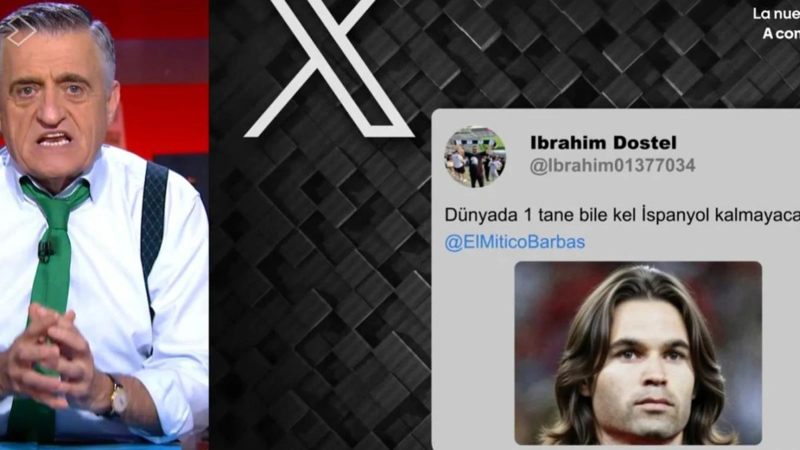 Beşiktaş taraftarının paylaşımı İspanyol kanalında: Dünyada tek bir kel İspanyol bile kalmayacak