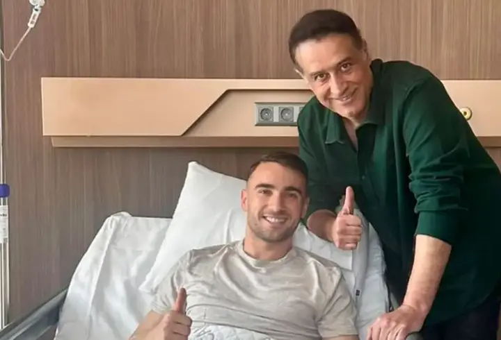Galatasaray'da milli futbolcu Yunus Akgün ameliyat edildi