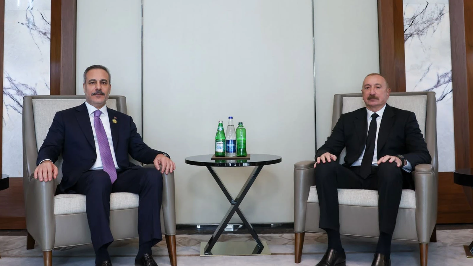 Azerbaycan Cumhurbaşkanı Aliyev, Dışişleri Bakanı Hakan Fidan'ı Kabul Etti