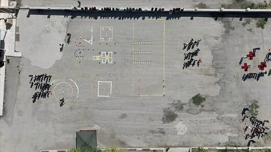 Çocukların spor yetenekleri oyunlarla keşfediliyor