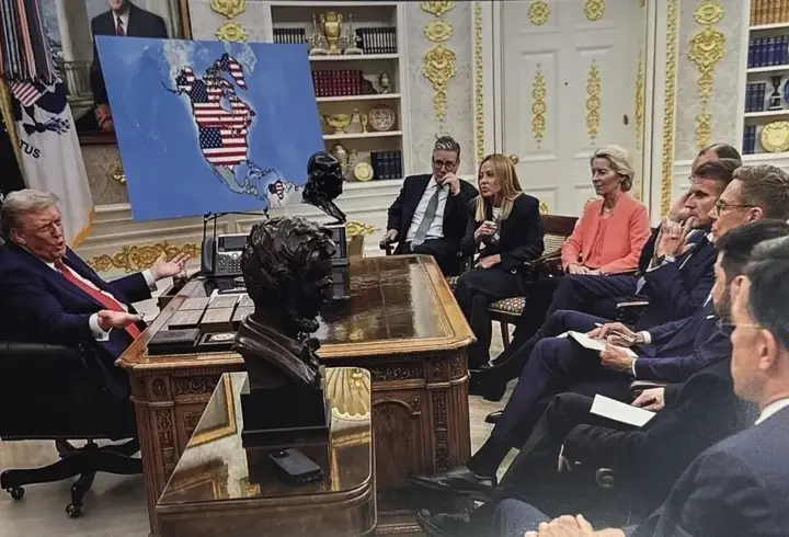 Trump’tan tartışmalı harita paylaşımı: Kanada, Venezuela ve Grönland...