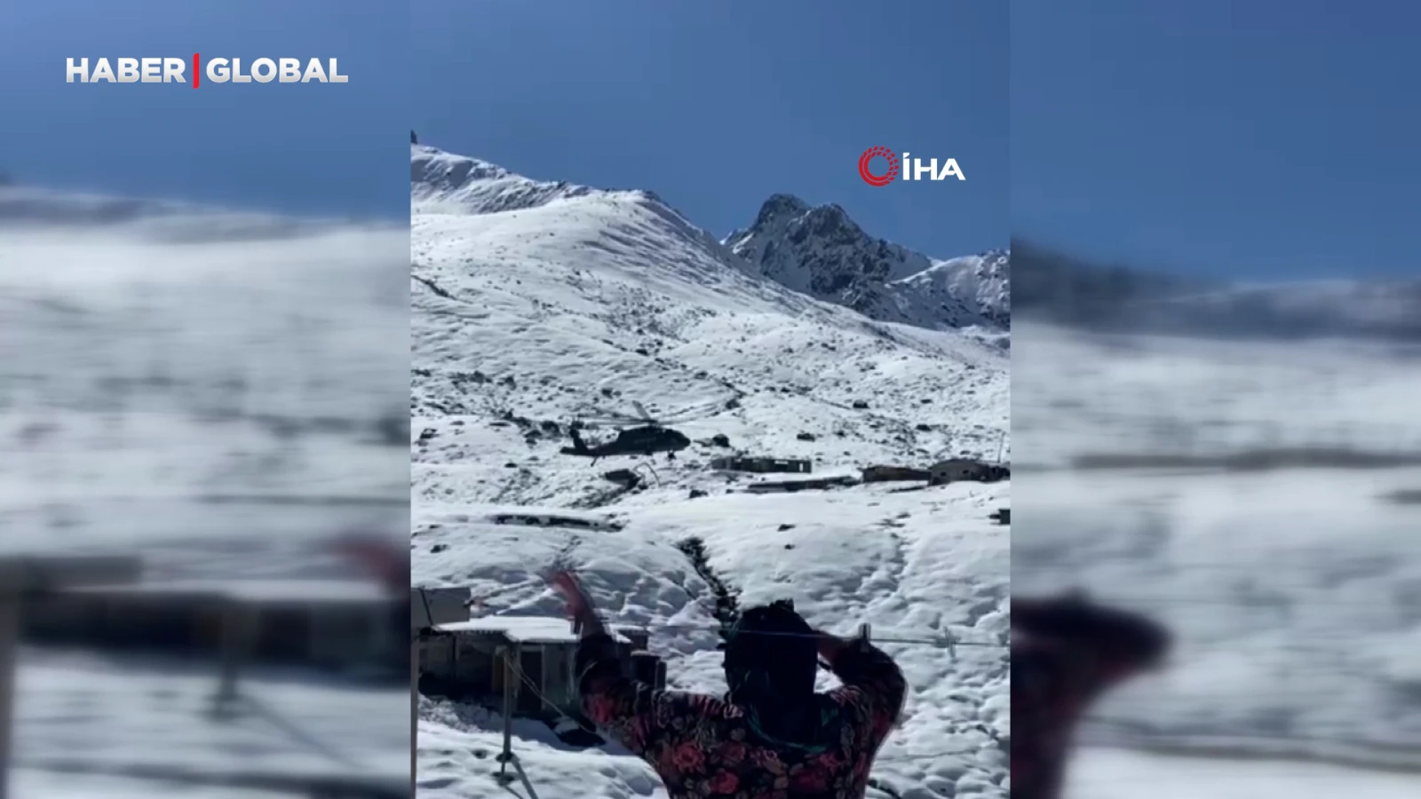 Rize'de yaylalara helikopterle erzak gönderilmeye devam ediliyor