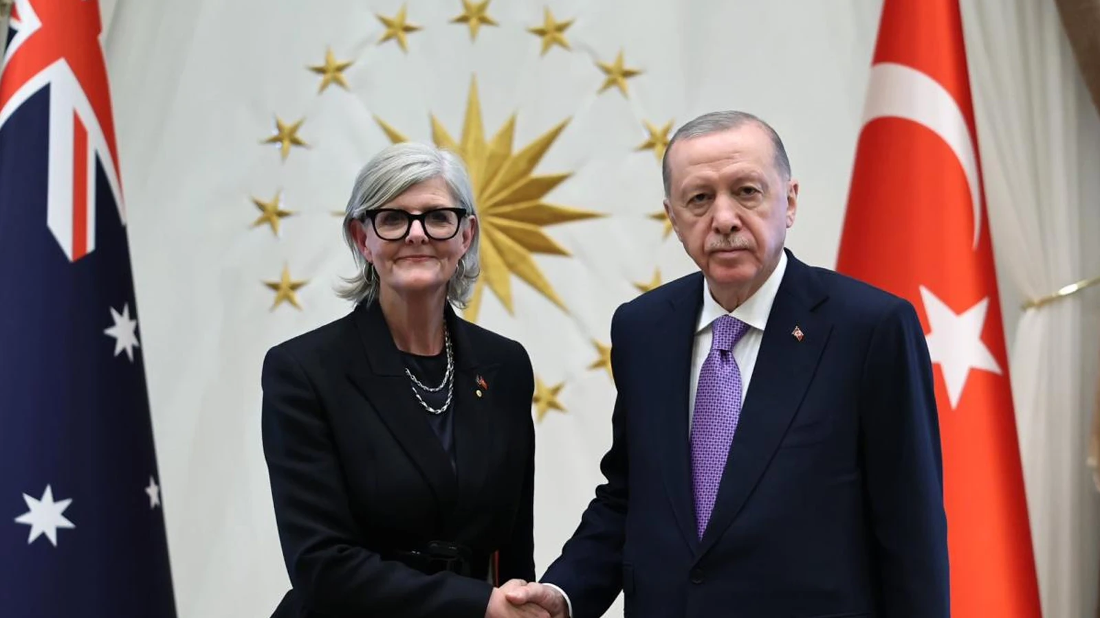 Cumhurbaşkanı Erdoğan, Avustralya Genel Valisi Mostyn ile bir araya geldi
