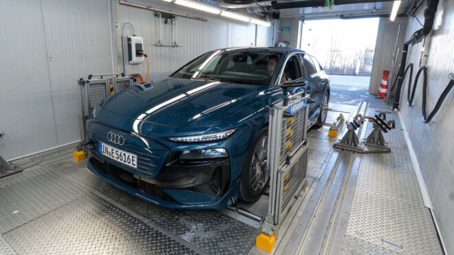 Elektrikli Audi A6 Avant e-tron performance, kış testinde ortalama 116 km/s hızla 441 km yol yaptı