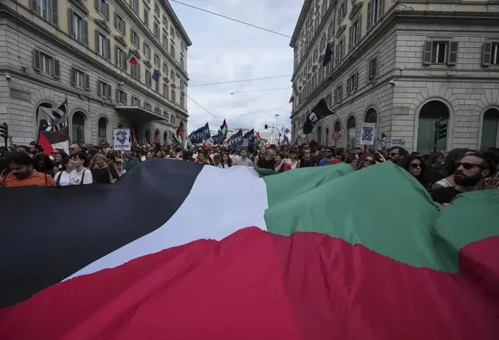İtalya'da Gazze için genel grev! "Katil Netanyahu" sloganları atıldı