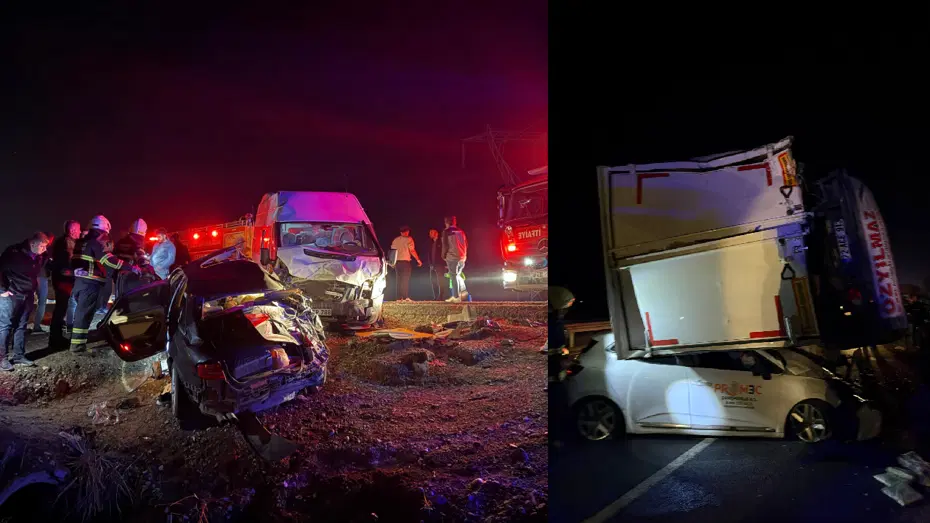 Diyarbakır'da zincirleme trafik kazası: 3 ölü, 7 yaralı