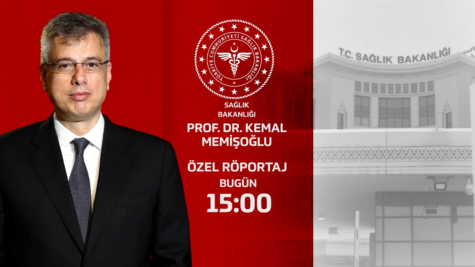 Sağlık Bakanı  Prof. Dr. Kemal Memişoğlu Haber Global canlı yayınında
