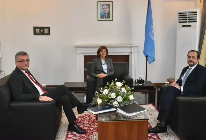 KKTC Cumhurbaşkanı Erhürman, GKRY lideri Hristodulidis ile görüştü