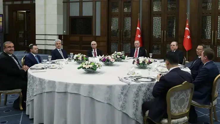 Cumhurbaşkanı Erdoğan, Yüksek Mahkeme Başkanlarıyla yemekte bir araya geldi