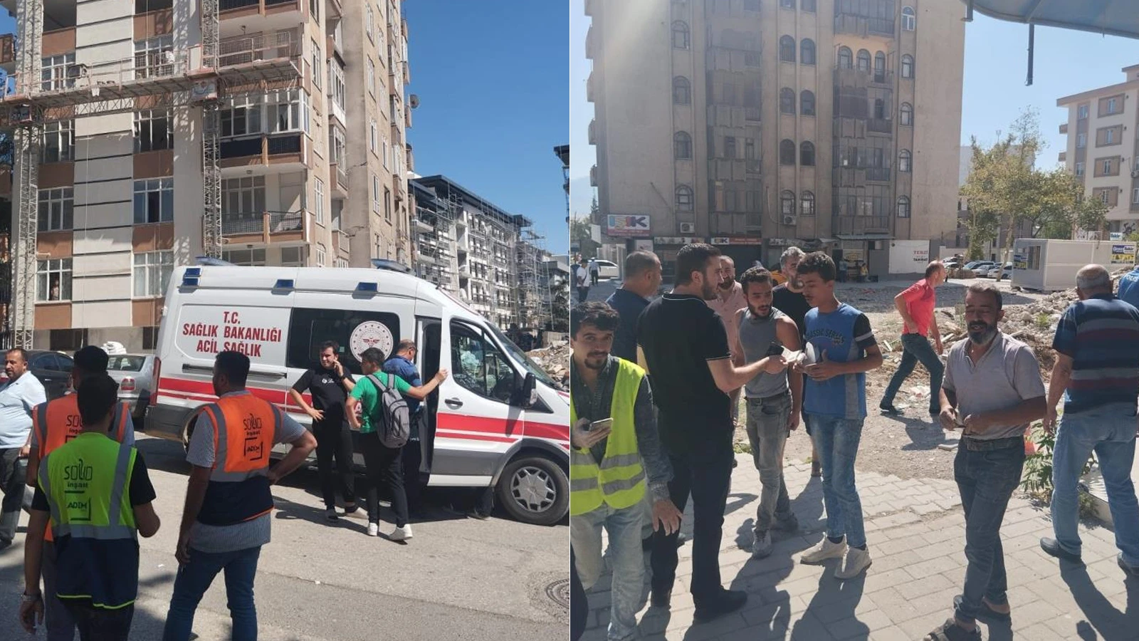 Kahramanmaraş'ta inşaattan atılan molozlar çocukların üzerine düştü: 3 yaralı