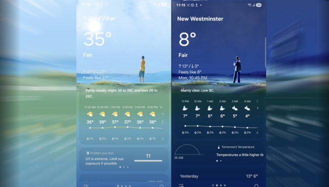 Samsung One UI 8 ile hava durumu uygulaması da tazeleniyor [Video]