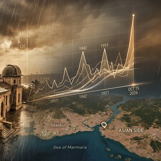İstanbul’da Tarihi Yağış! Kandilli Açıkladı: 15 Günlük Yağışın Yüzde 74’ü Tek Günde Düştü