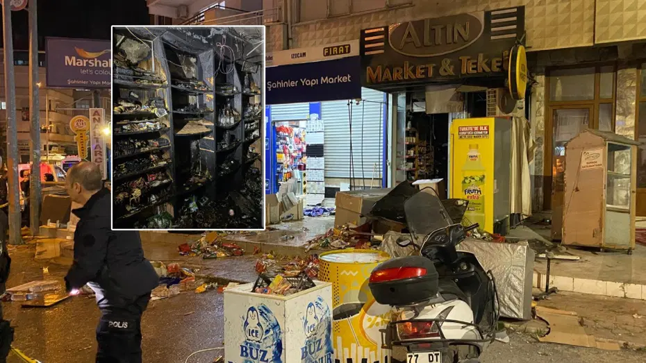 Yalova'da ailesiyle tartışan genç babasına ait tekel bayisini ateşe verdi