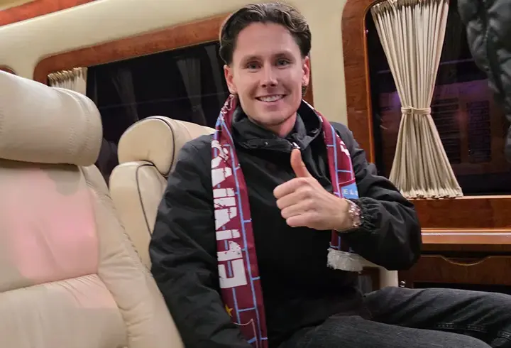 Trabzonspor'un yeni sol beki Mathias Lovik Trabzon'da